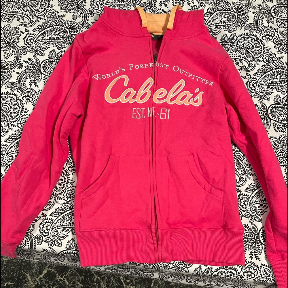 Cabalas zip up hoodie- never worn